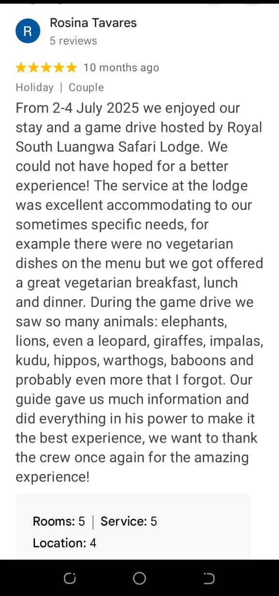 Google review — Rosina Tavares